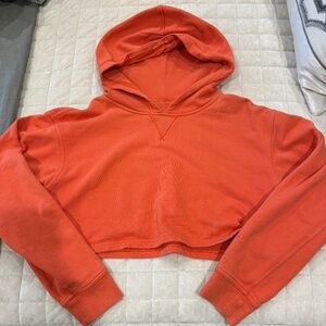 Lululemon All Yours Cropped Hoodie warm coral